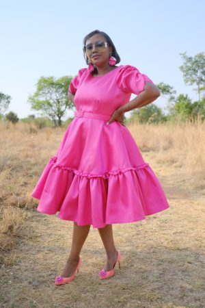 Pink Majesty Midi Dress