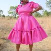 Pink Majesty Midi Dress - Image 4