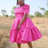 Pink Majesty Midi Dress - Image 6
