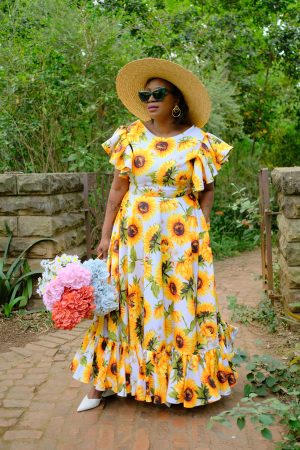 African Sunshine Maxi Dress